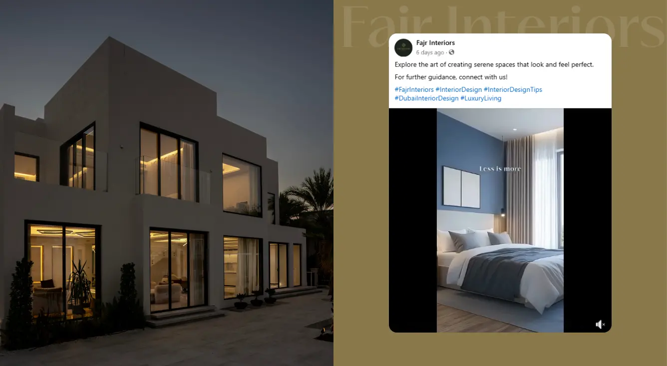 Fajr Interiors – Presence through SMM